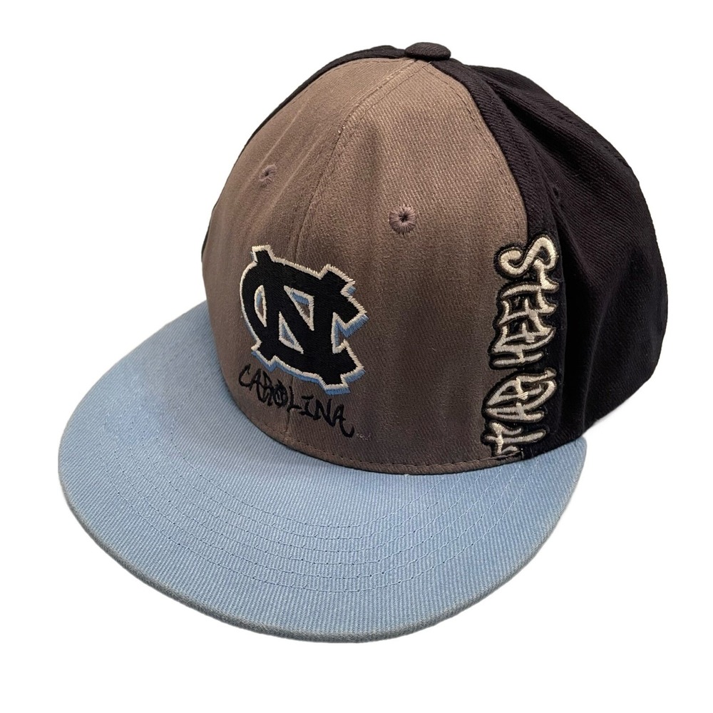UNC Carolina Tar Heels Graffiti Hat NCAA Licensed All Cotton Twill Cap Blue Gray